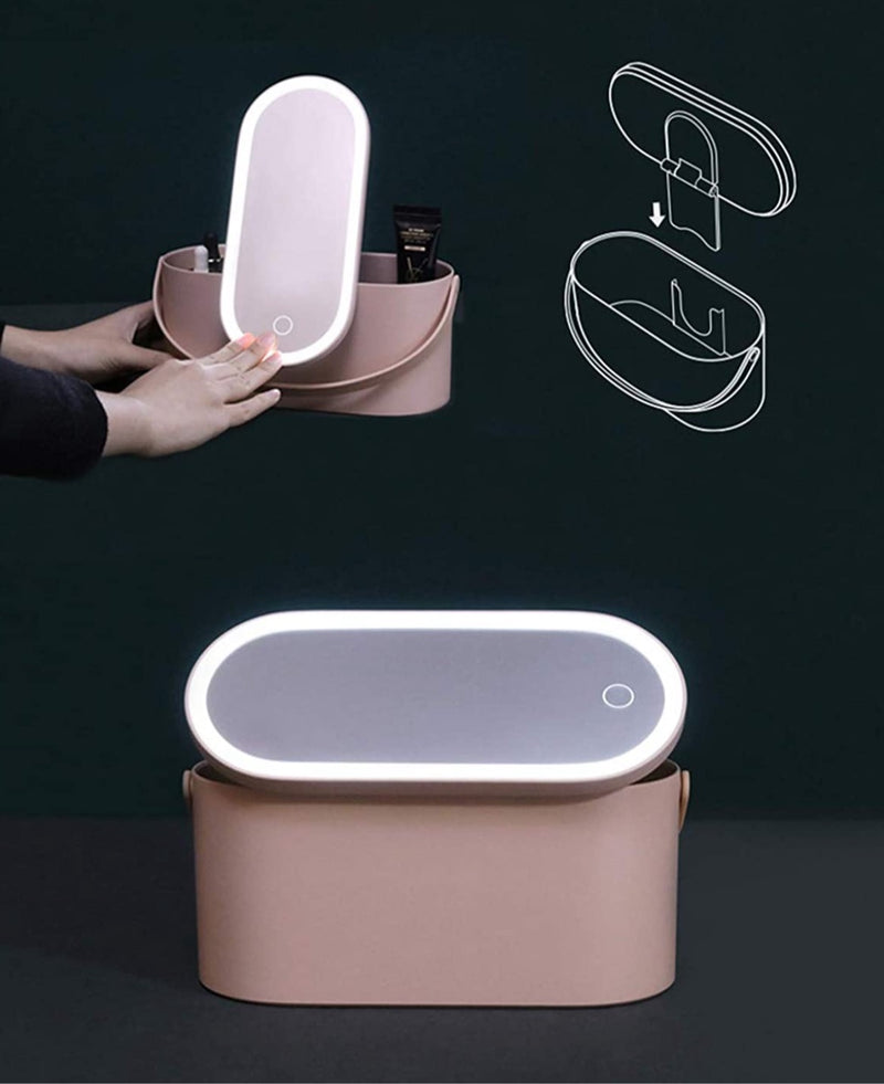 Makeup Case With LED Mirror